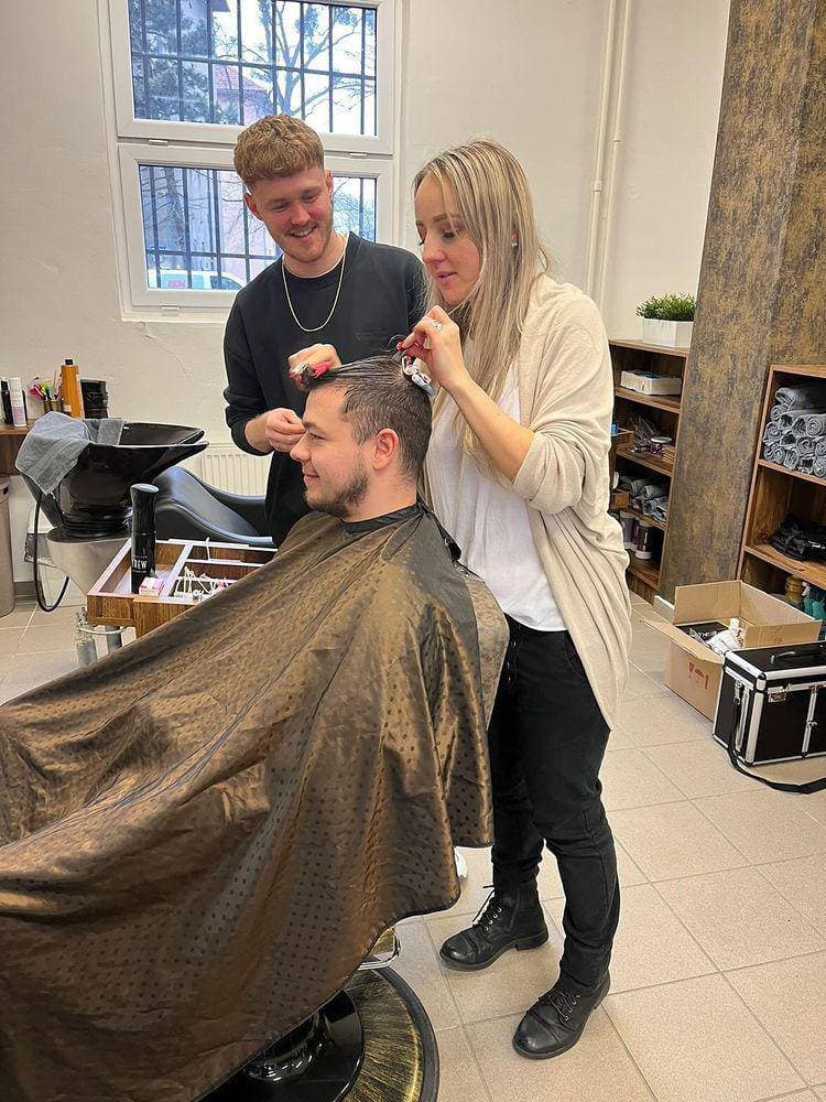 Interiér pánského holičství Upomalé Ostrava-Dubina